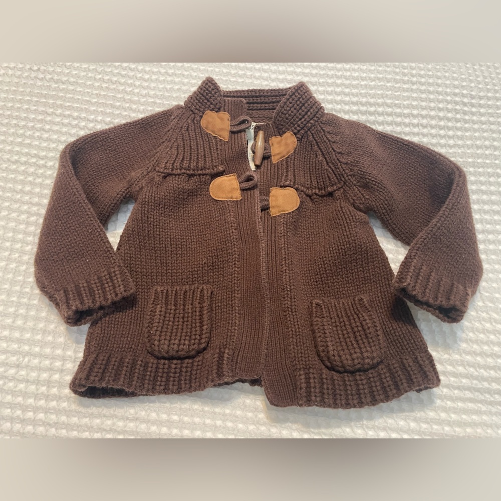 OshKosh Girl - Brown Knit Toggle Cardigan